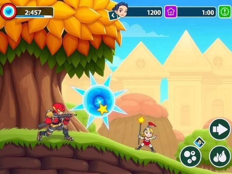 Blaze Drop Battlers Gameplay Screenshot